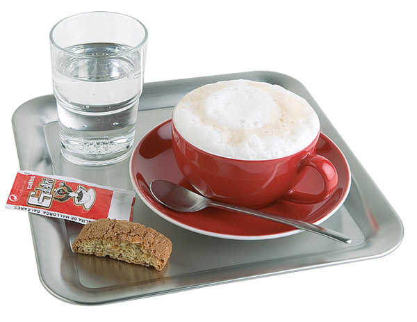 APS APS Serviertablett -KAFFEEHAUS- 23 x 23 cm, H: 1,5 cm – Bild 2