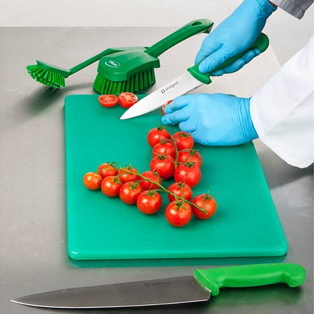 STALGAST Schneidbrett, HACCP, Farbe grün, 450 x 300 x 13 mm (BxTxH) – Bild 2