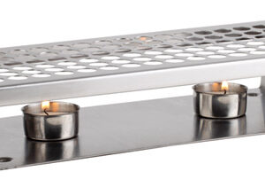 APS APS Speisenwärmer, 2-flammig 34 x 13 cm, H: 6 cm