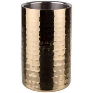 APS APS Flaschenkühler -GOLD-  außen Ø 12 cm, H: 20 cm