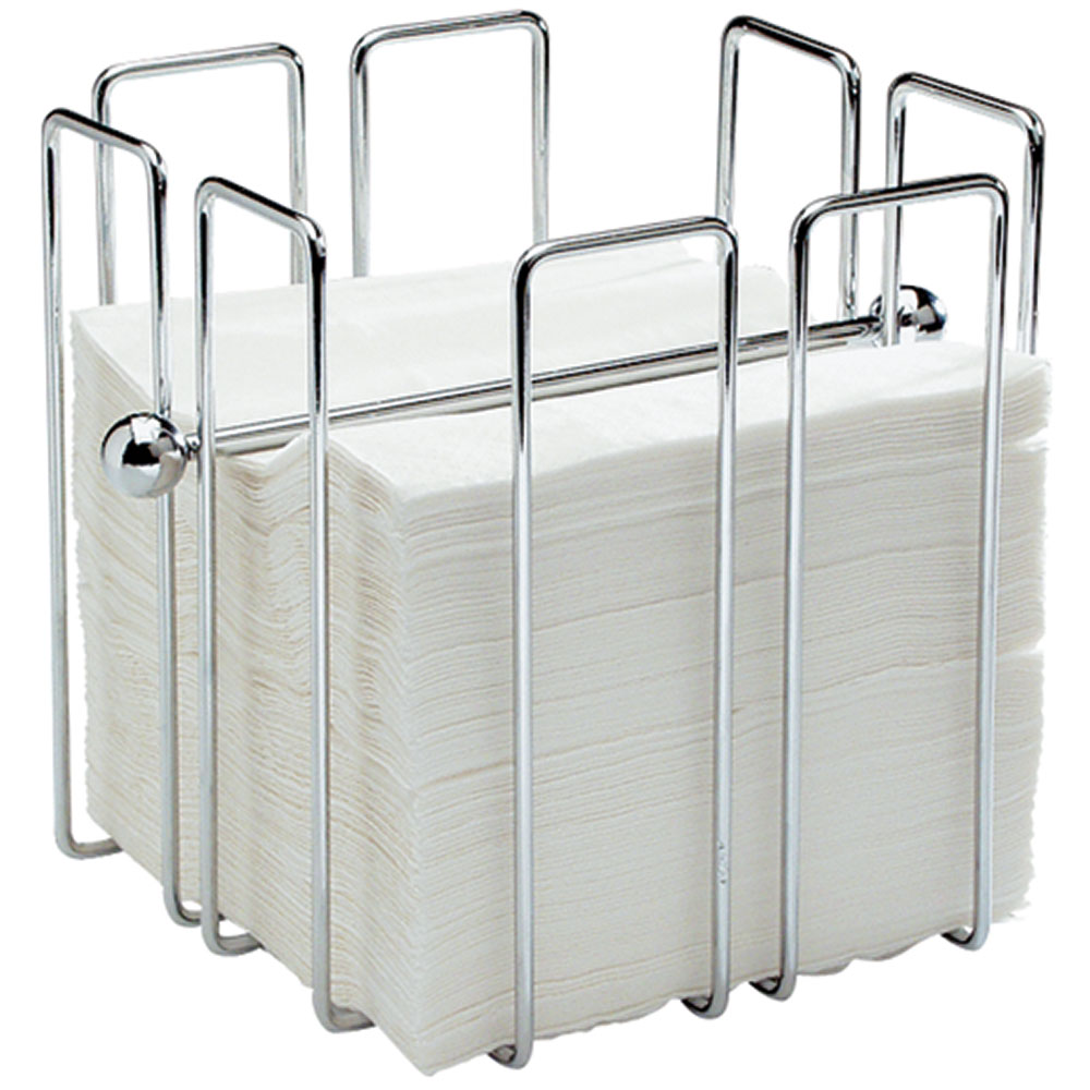 STALGAST Serviettenhalter, verchromt, 195 x 195 x 190 mm (BxTxH)