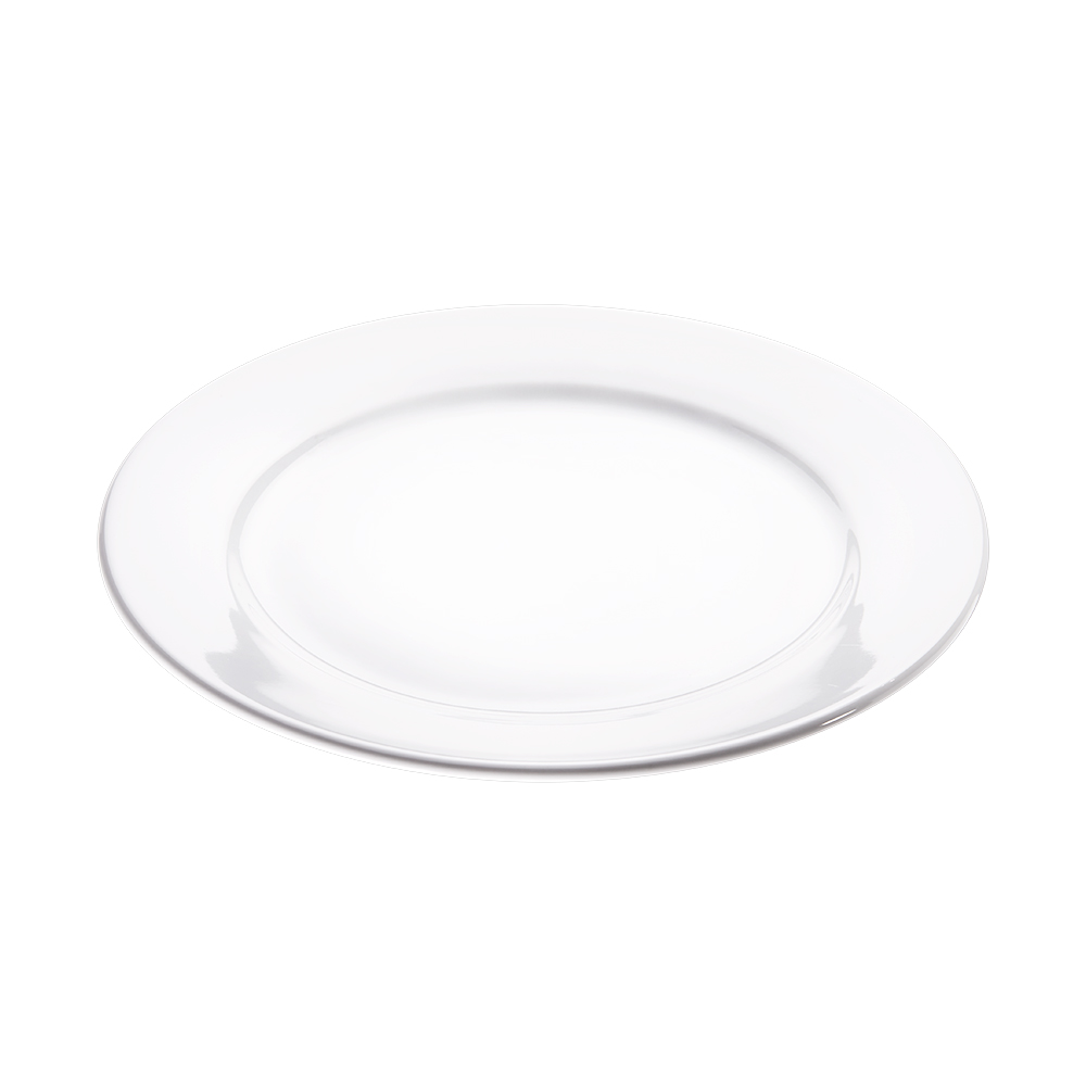 STALGAST Flacher Teller, reinweißes Hotelporzellan, Serie Isabell, Stalgast, Ø 260 mm