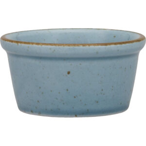 LUBIANA Dipschale, Serie Ameryka, türkis, braun gesprenkelt, Ø 80 mm, 12 Stück