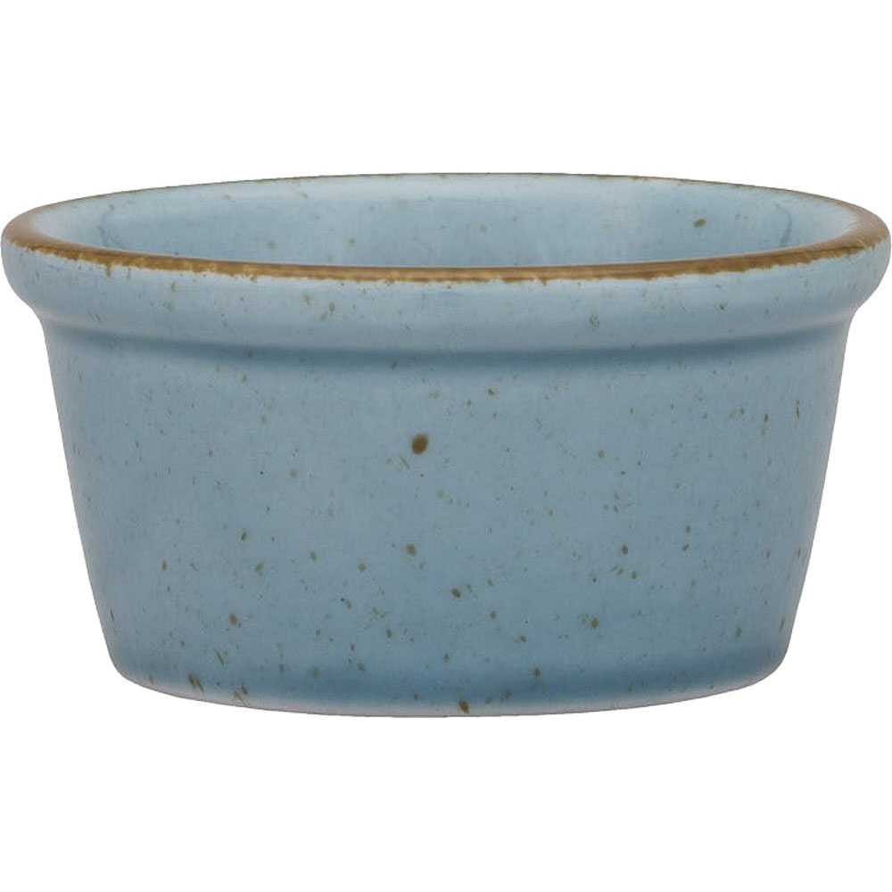 LUBIANA Dipschale, Serie Ameryka, türkis, braun gesprenkelt, Ø 80 mm, 12 Stück