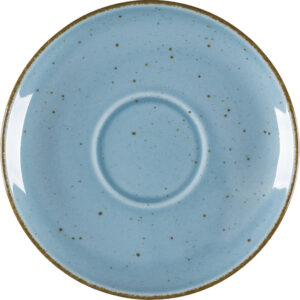 LUBIANA Untertasse, Serie Aida, türkis, braun gesprenkelt, Ø 145 mm, 12 Stück