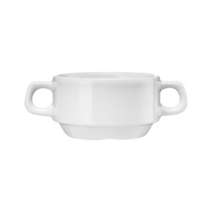 LUBIANA Suppentasse mit Henkeln, Porzellan, Serie Kaszub/Hel, Lubiana, 0,32 Liter