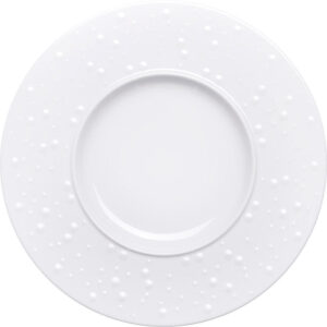 LUBIANA Pasta-/Dessertteller, flach, Serie Rosa, weiß, Ø 300 mm, 6 Stück