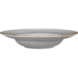 LUBIANA Pastateller, Serie Kaszub, grau, braun gesprenkelt, Ø 240 mm, 6 Stück