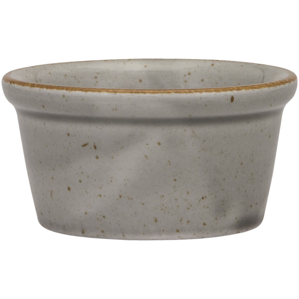 LUBIANA Dipschale, Serie Ameryka, grau, braun gesprenkelt, Ø 80 mm, 12 Stück