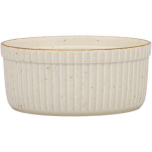 LUBIANA Schale, Serie Ameryka, cremefarben, braun gesprenkelt, Ø 115 mm, 12 Stück