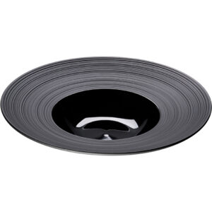 STALGAST Suppenteller, reliefierter Rand, Serie Gourmet Kontrast, schwarz, D. 305 mm
