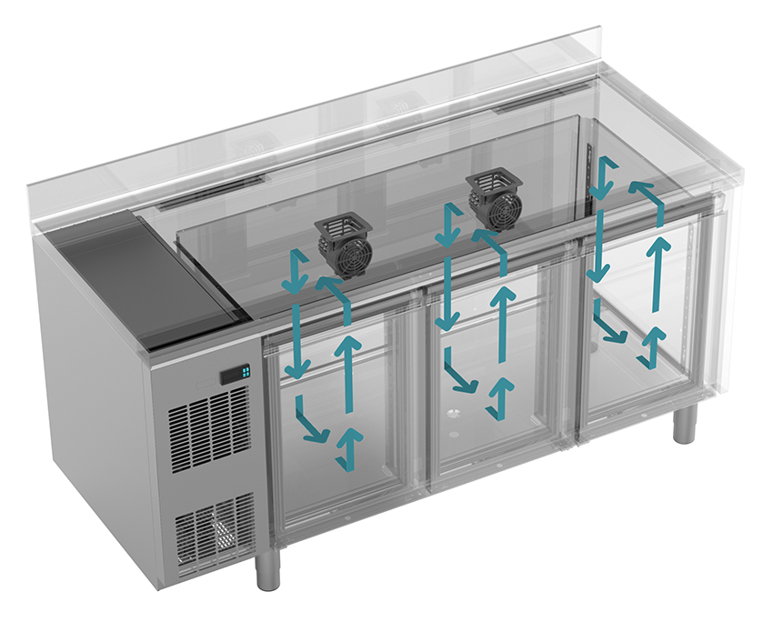 NordCap Kühltisch (4 Abteile) CLO 650 4-7011 – Bild 2