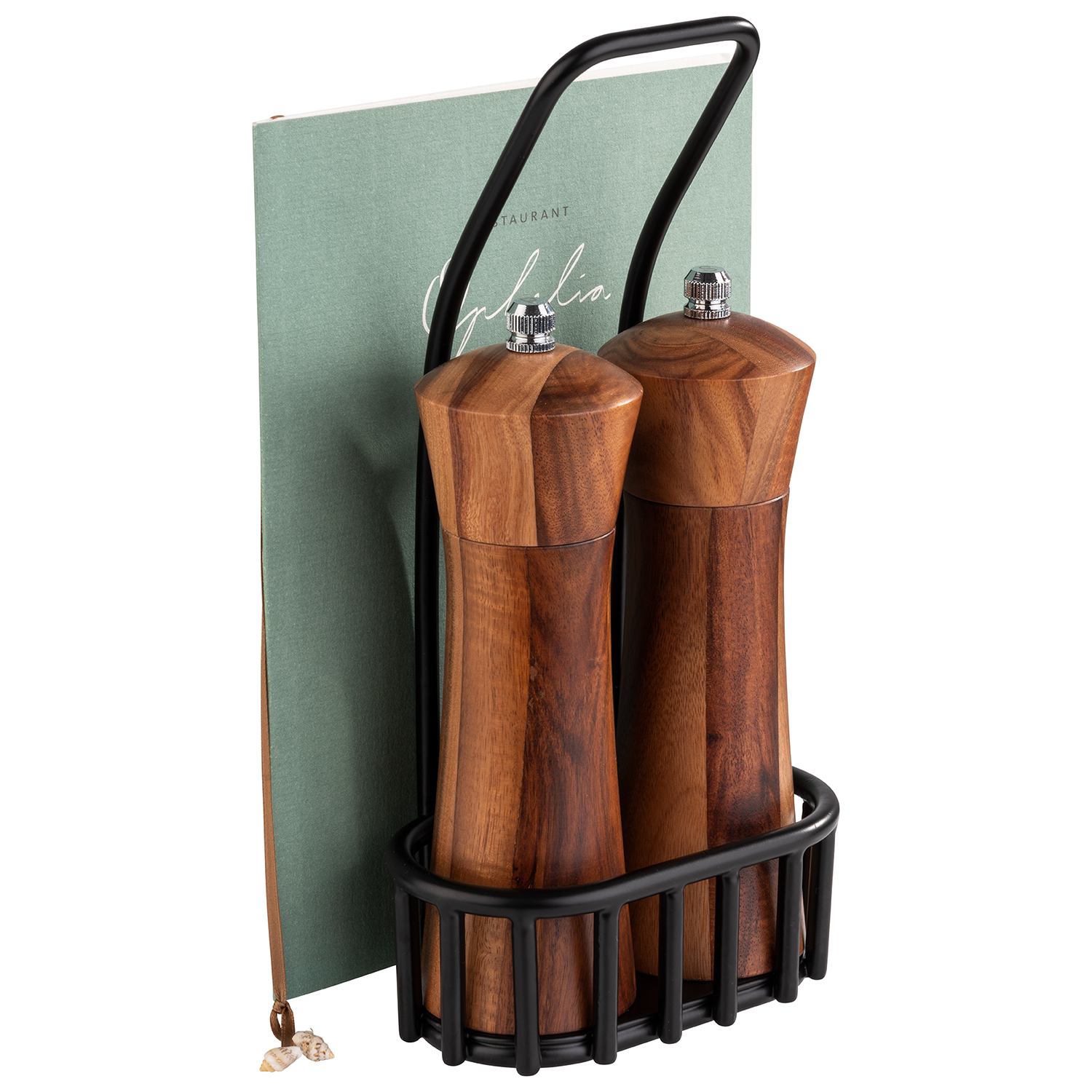 APS APS Pfeffer- und Salz-Menage 12 x 8,5 cm, H: 24 cm 3 APS APS Pfeffer- und Salz-Menage 12 x 8,5 cm, H: 24 cm – Bild 3
