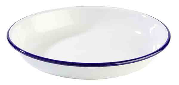 APS APS Teller, tief -ENAMELWARE- Ø 24 cm, H: 3,5 cm, 0,85 Liter