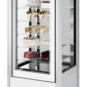 NordCap Panorama-Kühlvitrine CRISTAL TOWER 750 RV CH WHITE