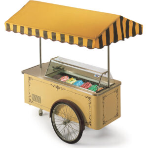 NordCap Speiseeiswagen CARRETTINO BRAUN