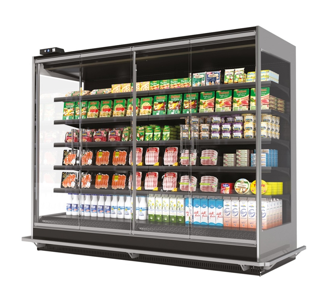 NordCap Wandkühlregal ANGEL 950-206 H1 2500 mit Türen – Bild 2