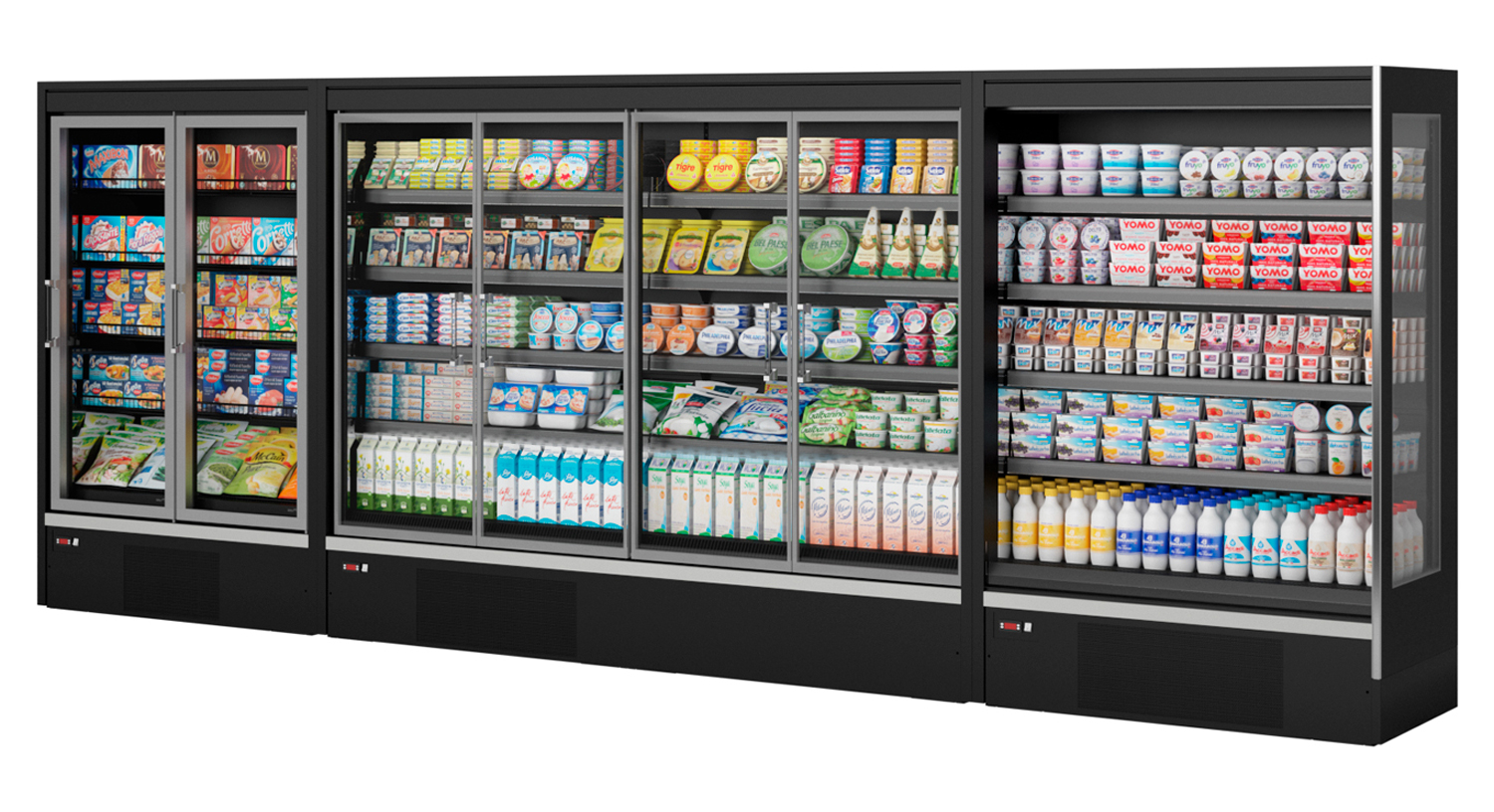 NordCap Wandkühlregal ONYX-T 1250 M2 – Bild 2