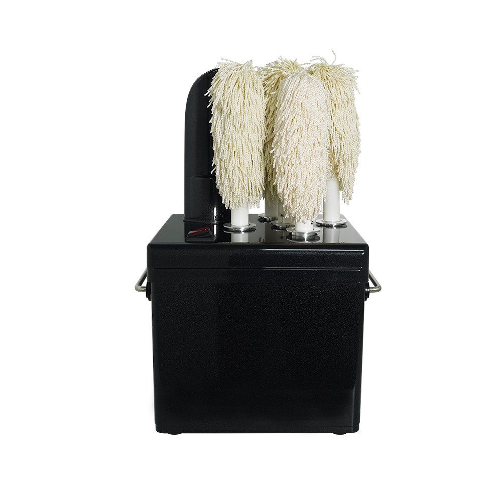 STALGAST Gläserpoliermaschine, 5 Walzen, schwarz, 1.2 kW, 230V – Bild 2