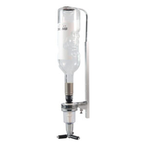 STALGAST Wandflaschenhalter mit 30 ml Dosierausgießer, für eine Flasche, H. 240 bis 350 mm