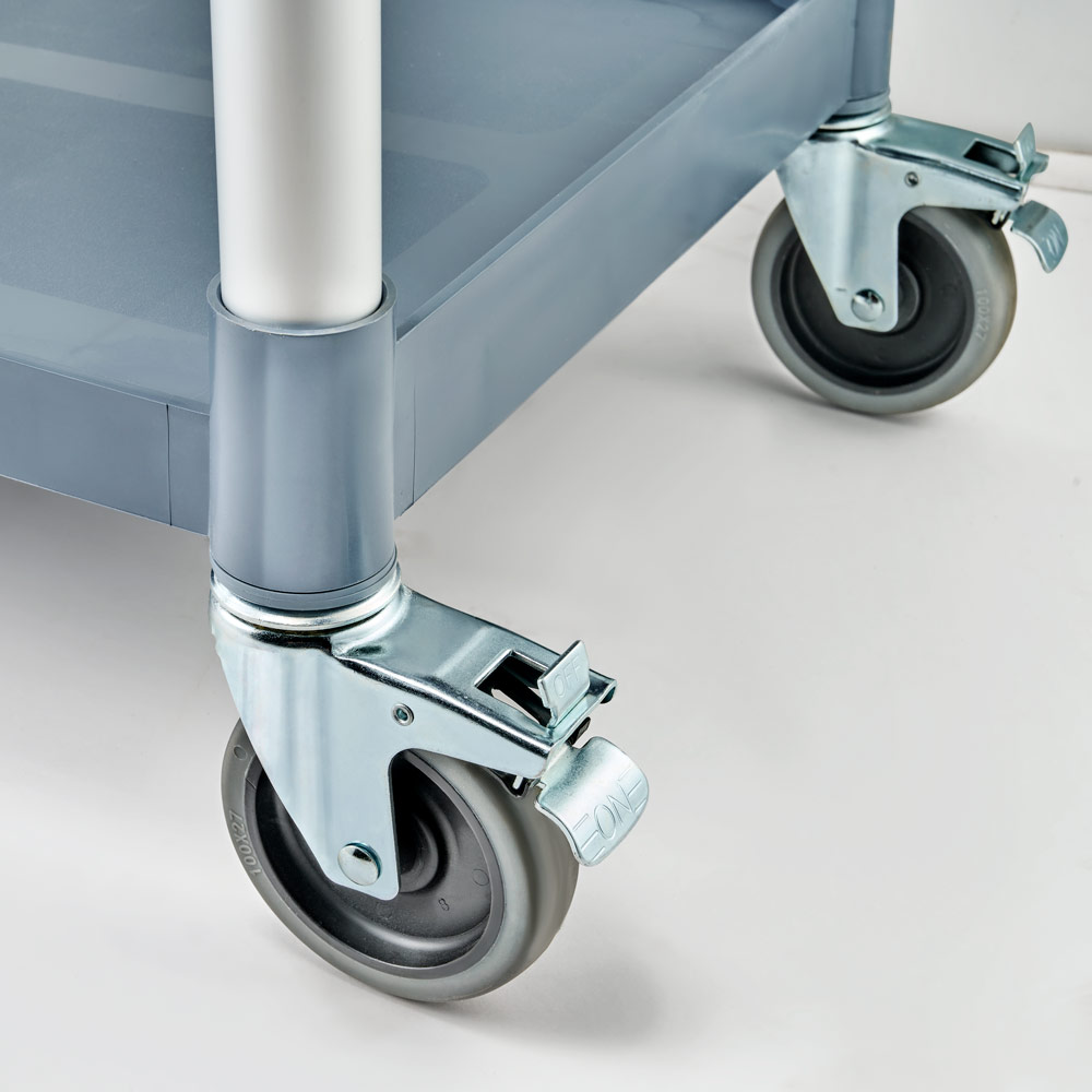 STALGAST Stalgast Servierwagen aus Kunststoff, mit drei Borden, 860 x 425 x 910 mm (BxTxH) – Bild 2