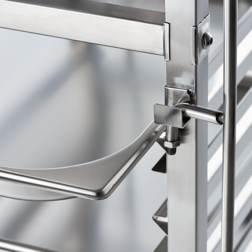 STALGAST Stalgast Tablettwagen aus Edelstahl, passend für 14 x GN 1/1, 380 x 550 x 1735 mm (BxTxH) – Bild 2