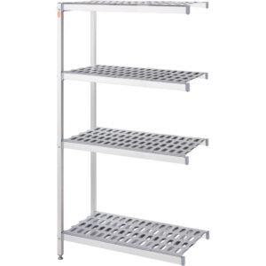 Stalgast Lagerregal aus Aluminium mit 2 Beinen 1164x560x1680 mm (BxTxH)