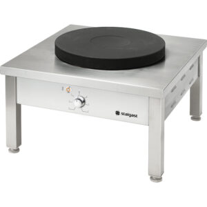 STALGAST Stalgast Edelstahl Elektro-Hockerkocher STANDARD, 1 Kochplatte, 400 Volt, 580x580x380 mm (BxTxH)