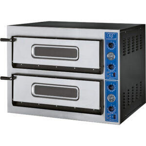 GGF GGF Pizzaofen mit zwei Kammern für 8 Pizzen à 360 mm, 12 kW, 1010 x 850 x 750mm (BxTxH)