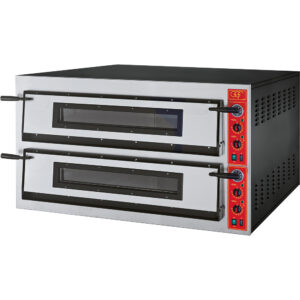 GGF GGF Pizzaofen mit zwei Kammern für 18 Pizzen à 360 mm, 26,4 kW, 1370 x 1210 x 750 mm (BxTxH)