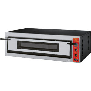 GGF GGF Pizzaofen mit einer Kammer für 6 Pizzen à 360 mm, Vollschamott, 9 kW, 1370 x 850 x 420 mm (BxTxH)