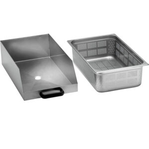 STALGAST Stalgast 2tlg. Edelstahl Auffangschale für Kartoffelschälmaschine