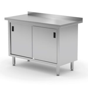 HENDI Wandtischschrank mit Schiebetüren – verschweißt