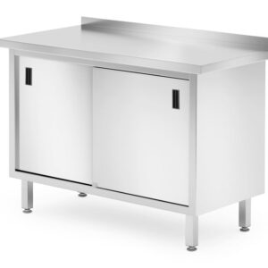 HENDI Wandtischschrank mit Schiebetüren – verschweißt