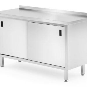 HENDI Wandtischschrank mit Schiebetüren – verschweißt