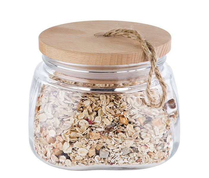 APS APS Vorratsglas -WOODY- 14 x 14 cm, H: 11 cm – Bild 2