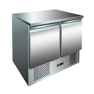 STALGAST Stalgast, Edelstahl Tiefkühl-Arbeitstisch mit 2 Türen, GN 1/1, 201 Liter