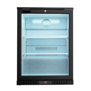 STALGAST Bar Display Cooler, eine Flügeltür, 600x530x835 mm (BxTxH), schwarz