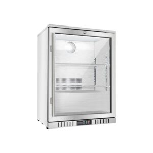 STALGAST Bar Display Cooler, eine Flügeltür, 600x530x835 mm (BxTxH), Edelstahl