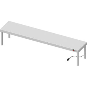 STALGAST Stalgast Edelstahl Wärmebrücke 1-etagig 1900x400x400 mm mit Keramik-Infrarot-Strahlern