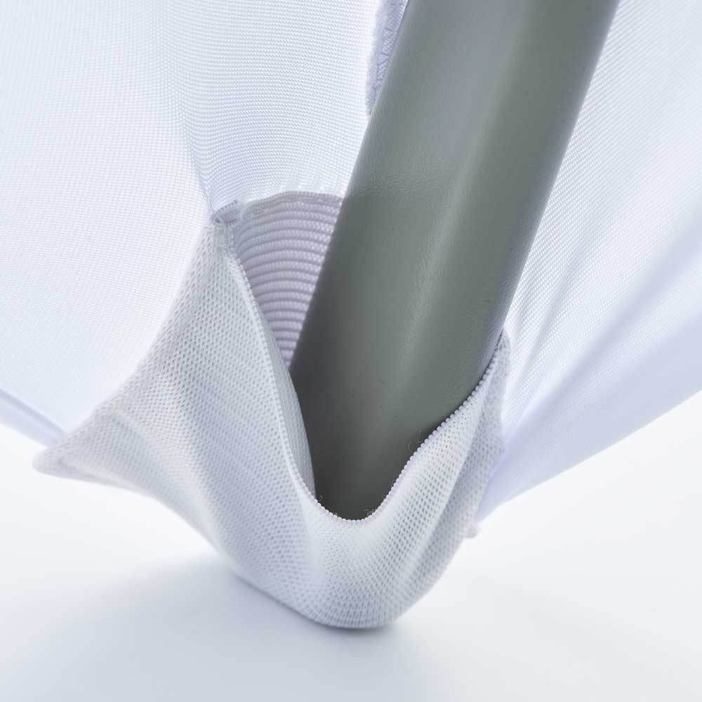 Stalgast Stretchhusse für Buffet-Klappstuhl mit ca. 465 x 530 x 900 mm (BxTxH), weiß – Bild 2