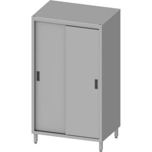 STALGAST Stalgast Edelstahl Hochschrank ECO mit Schiebetüren 1200x600x1800 mm