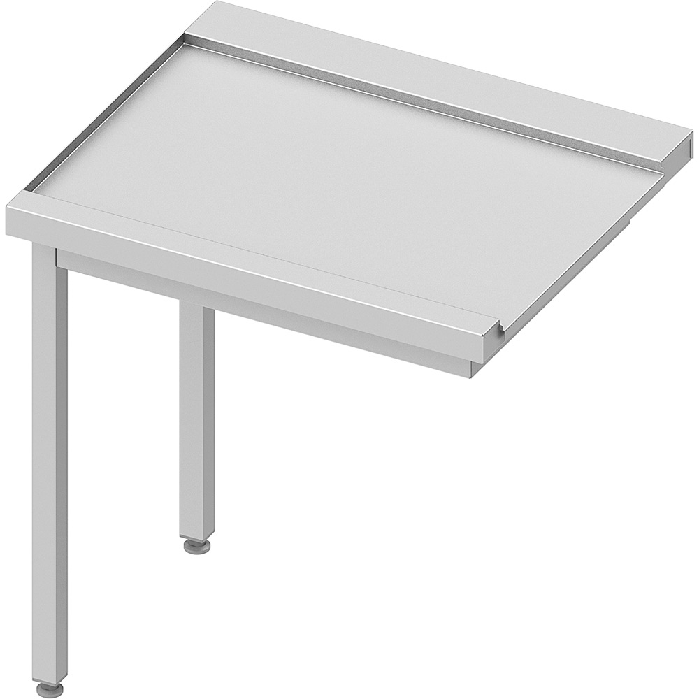 STALGAST Stalgast Edelstahl Ablauftisch ECO auf zwei Beinen 1000x670x870 mm, Anbauseite links, mit Aufkantung, Selbstmontage 1 STALGAST Stalgast Edelstahl Ablauftisch ECO auf zwei Beinen 1000x670x870 mm, Anbauseite links, mit Aufkantung, Selbstmontage