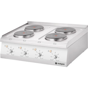 STALGAST Stalgast Edelstahl Elektro-Kochfeld als Tischgerät mit 4 Herdplatten, Serie 700 ND