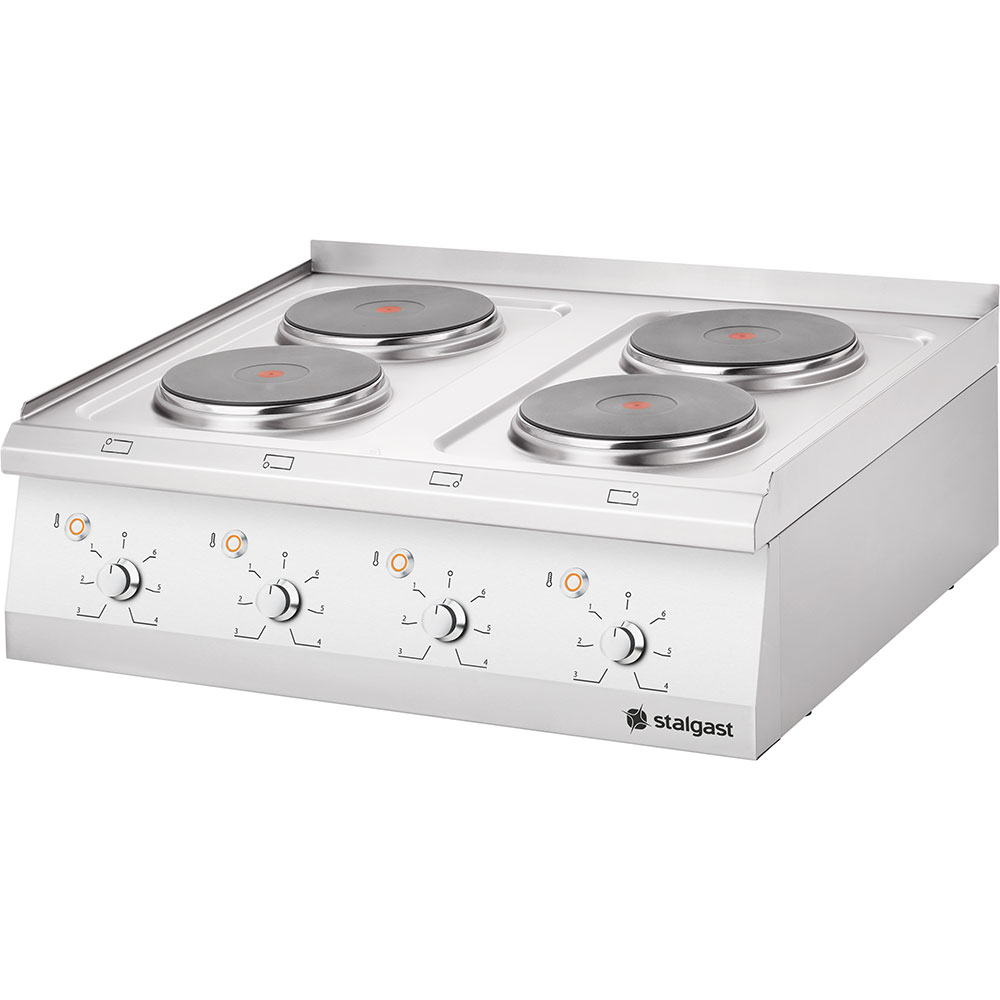 STALGAST Stalgast Edelstahl Elektro-Kochfeld als Tischgerät mit 4 Herdplatten, Serie 700 ND