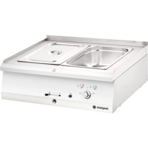 STALGAST Stalgast Elektro-Bain-Marie 2x GN 1/1, Tischgerät aus Edelstahl, Serie 700 ND