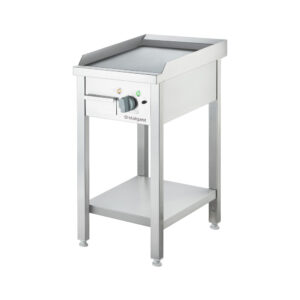 STALGAST Stalgast Elektro-Griddleplatte als Standgerät - glatt, Unterbau offen, 400 x 700 x 850 mm (BxTxH)