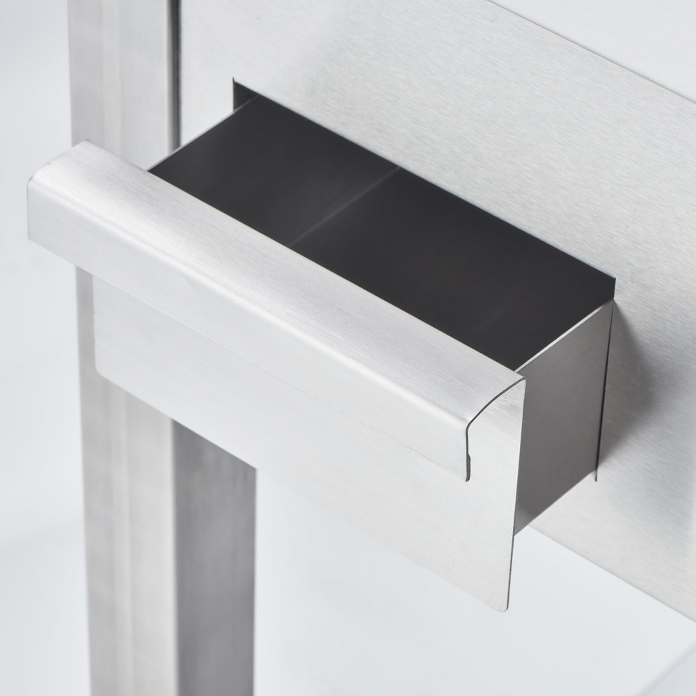 STALGAST Stalgast Elektro-Griddleplatte als Standgerät - glatt, Unterbau offen, 400 x 700 x 850 mm (BxTxH) – Bild 2