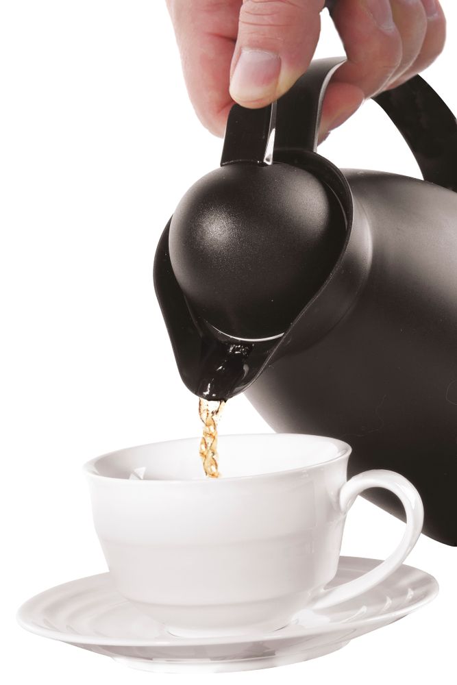 HENDI Isolierkanne mit Innenbehälter aus Glas, HENDI, 1L, Schwarz, ⌀140x(H)268mm – Bild 2