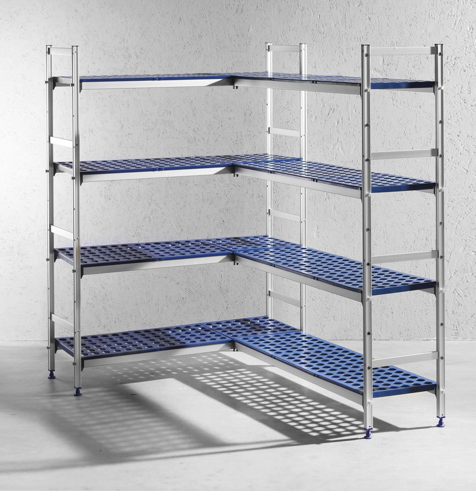 HENDI Regalsystem aus Aluminium für GN Behälter, HENDI, 1120x355x(H)1685mm – Bild 3